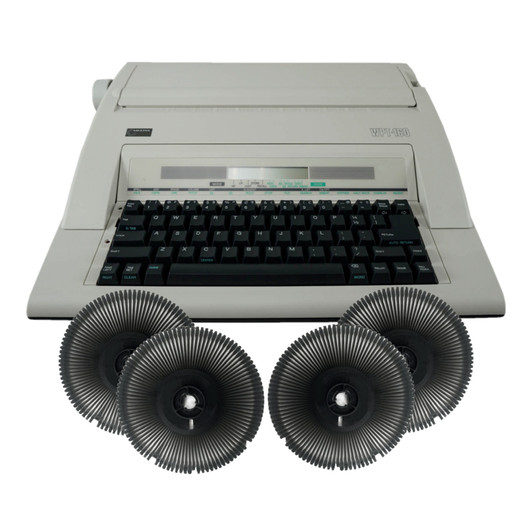 Nakajima WPT-160 Electronic Typewriter and Printwheel Bundle in Spanish