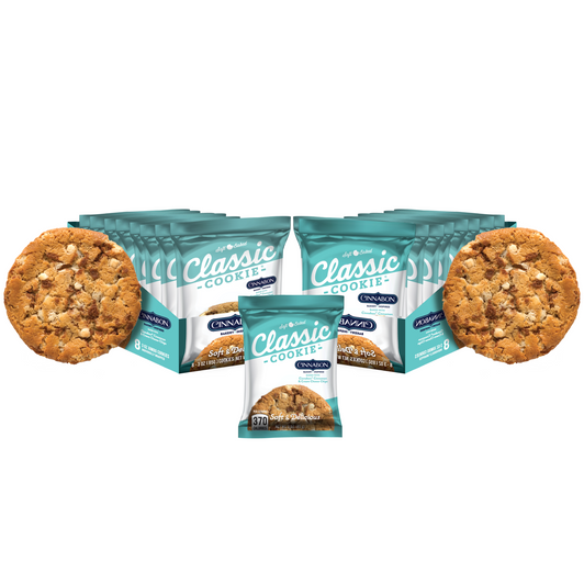 Classic Cookie Soft Baked Cinnabon® Cookies made with Cinnamon and Cream Cheese Chips, 2 Boxes, 16 Individually Wrapped Cookies
