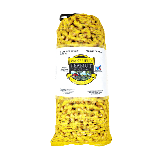 Wakefield Virginia Peanuts 6 lb bag of in-shell animal peanuts for squirrels, birds, deer, and wildlife