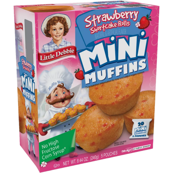 Little Debbie Strawberry Shortcake Rolls Mini Muffins