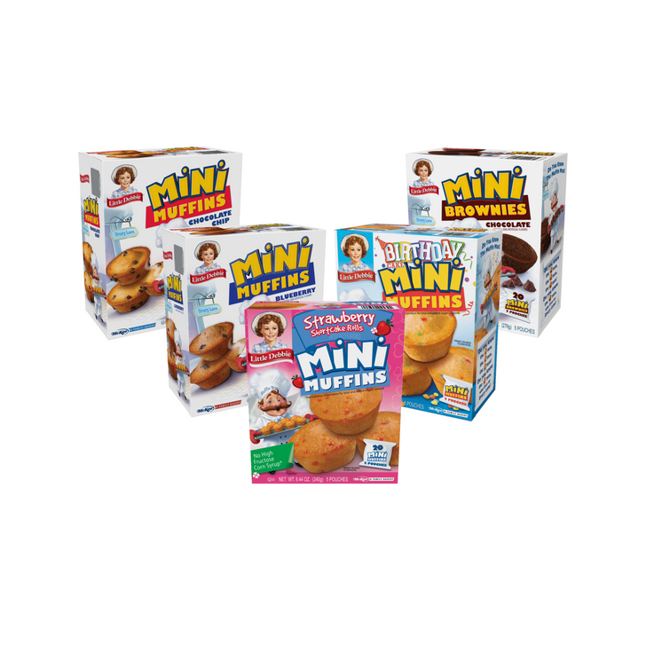 Little Debbie Mini Muffin and Brownie Variety Bundle features all of your favorite Little Debbie Minis