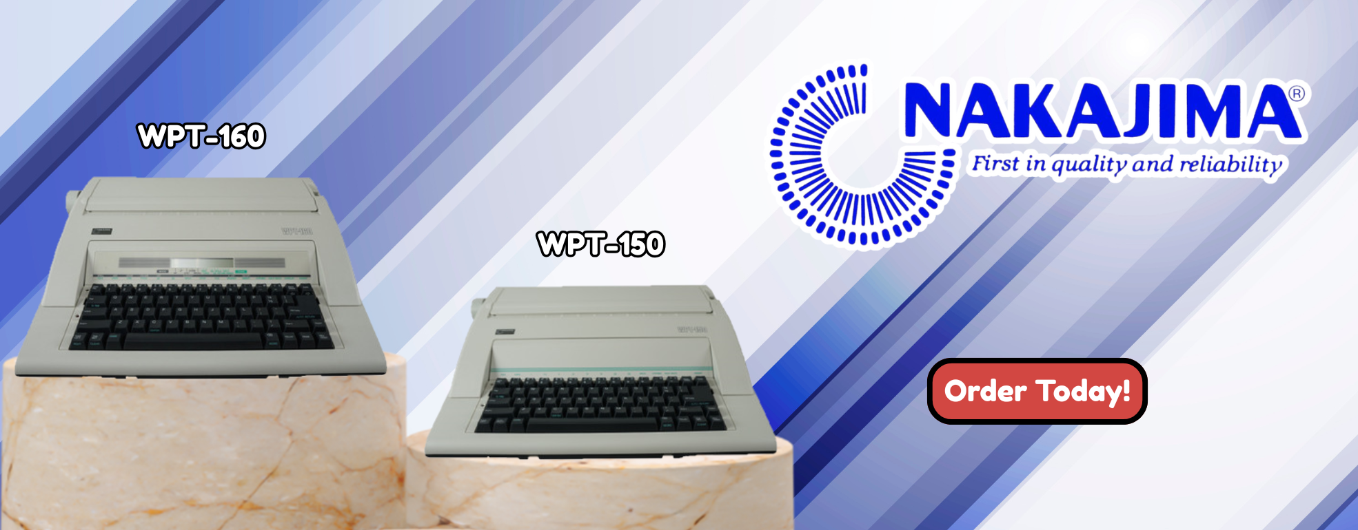 Nakajima WPT-160 and WPT-150. Order Today!
