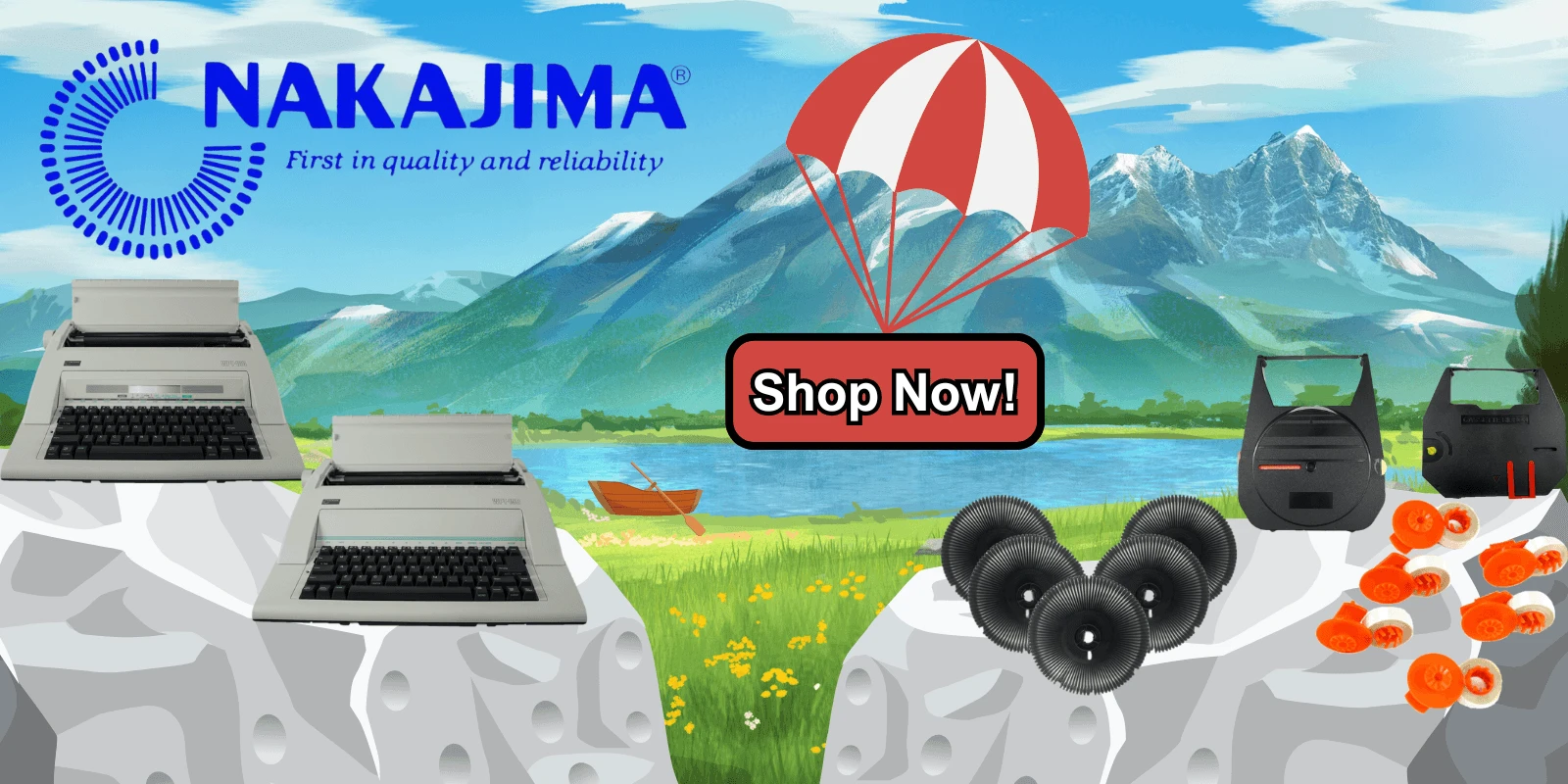 Nakajima Brand Typewriters and Supplies are available on our website today. Shop Now!
