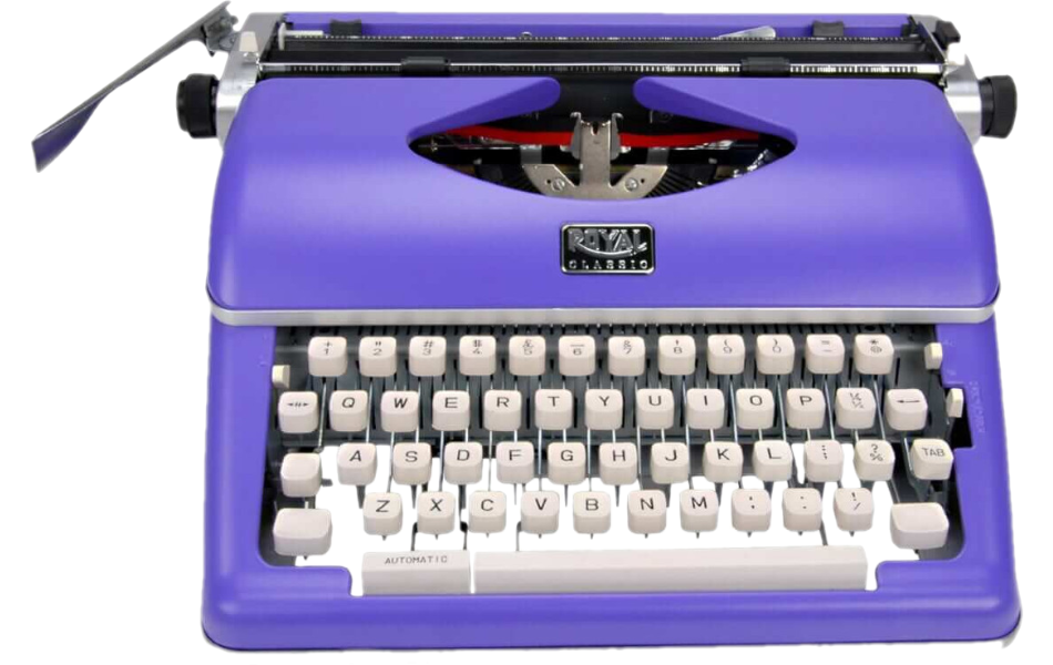 Royal Classic Purple Manual Typewriter