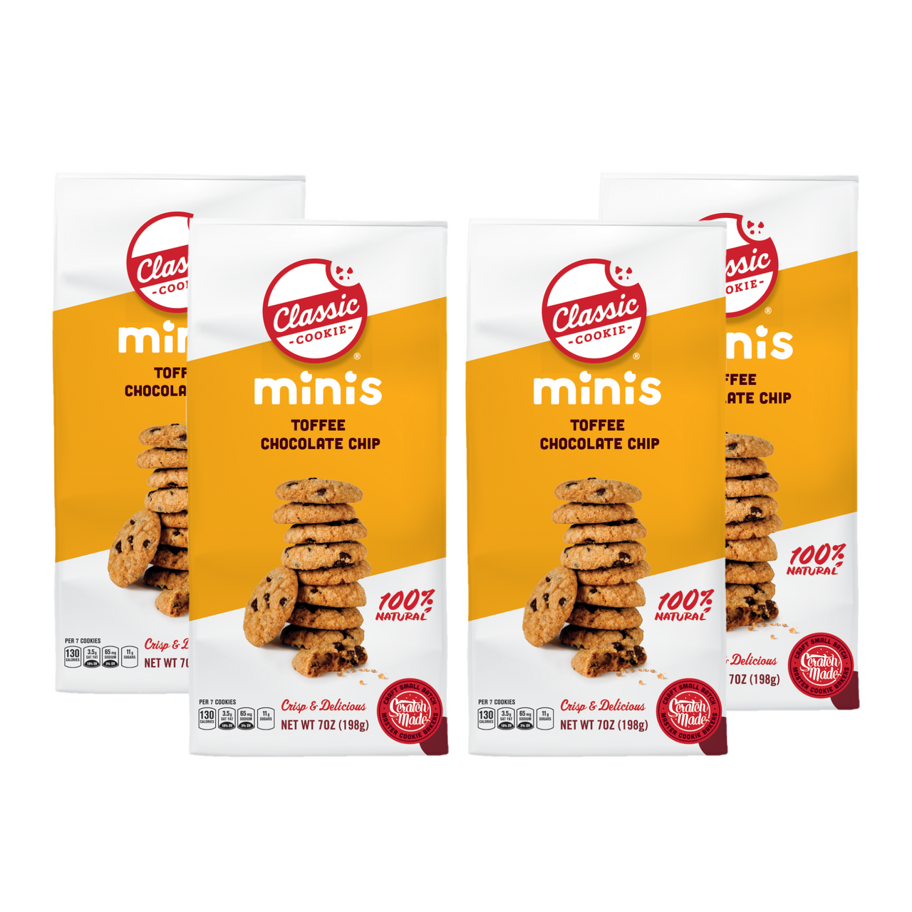 Classic Cookie Minis Crispy Toffee Chocolate Chip Cookies made with Heath®'s Butter Toffee Candy