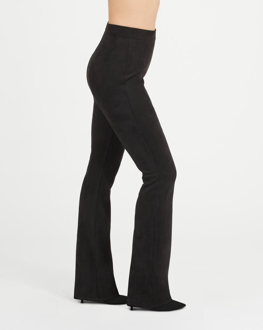 Black Faux Suede Flare - Maxine