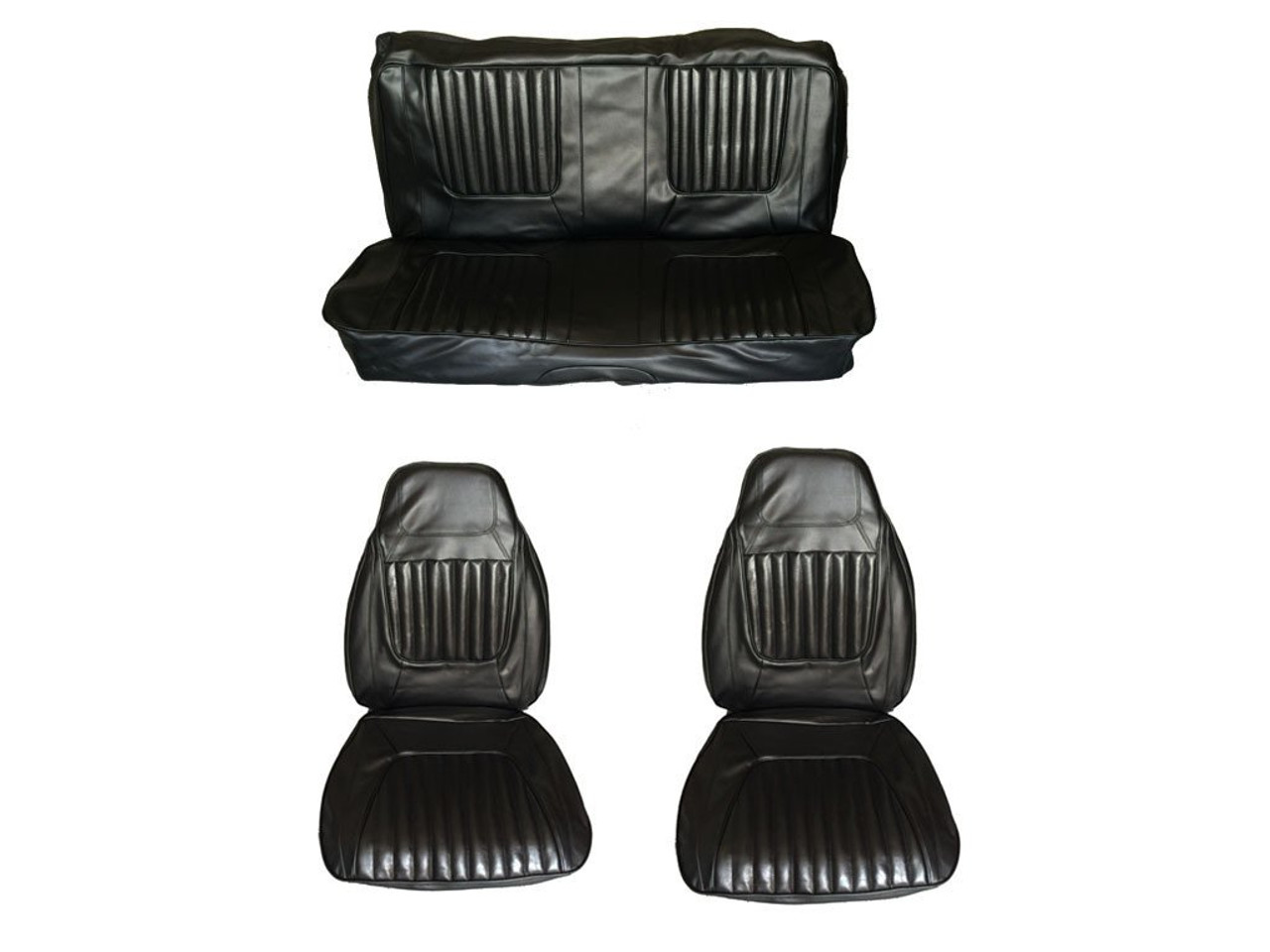 5506-BUK 1971 Challenger Front Bucket Rear Bench Seat Cover
