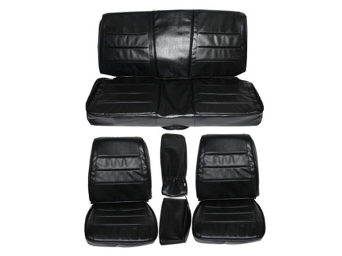 7719-BUK 1968 Charger Front Bucket Rear Bench Seat Cover Set