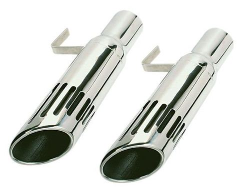 108-S25B Mopar 1971-74 B-body 2-1/2" Long Style Slotted Exhaust Tips