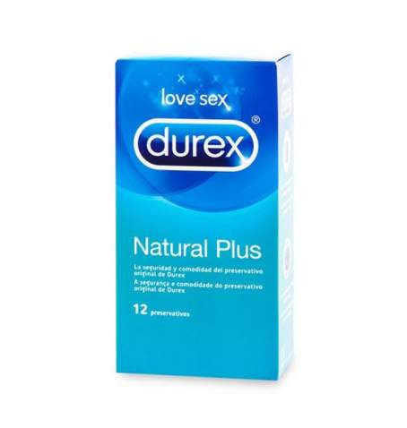 Durex natural plus 12 unidades