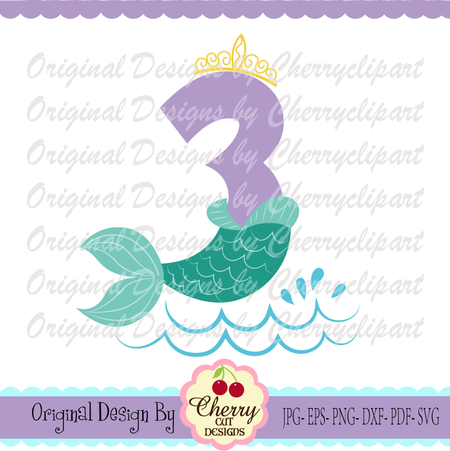 Download Mermaid Tail Number 2 Svg Design