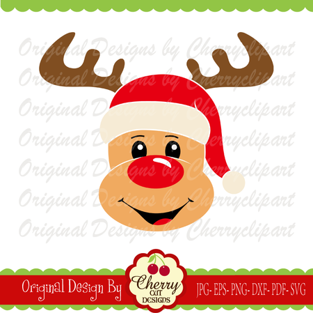 Download Christmas Reindeer Girl Svg Reindeer Face Silhouette Cricut Cut Files Reindeer Clip Art T Shirt Iron On Transfer Chsvg127