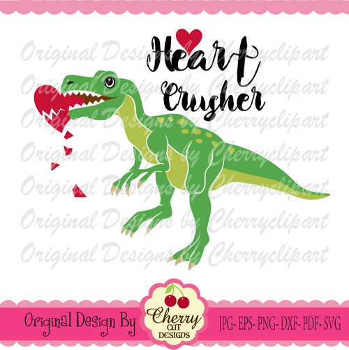 VTN52 Dinosaur Love Heart