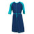 Girls & Teens UV Royal Blue Swim Dress Set With Mint Green Detail and Coordinating  Swimpants - MarSeaModest