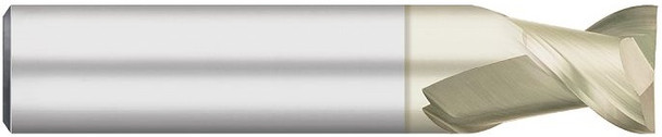 3/16" Carbide End Mill Stub for Aluminum 2 Flute - ZRN Coated