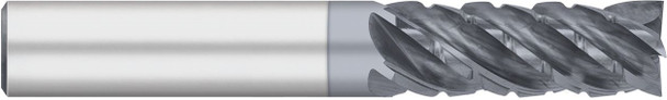 5/8" Carbide End Mill Variable Index - Chipbreaker - 5 Flute Long ALCRO MAX Weldon Flats