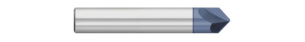 3/16 Carbide Single End Chamfer Mill - Flat Tip - 100° - ALTiN - A72455