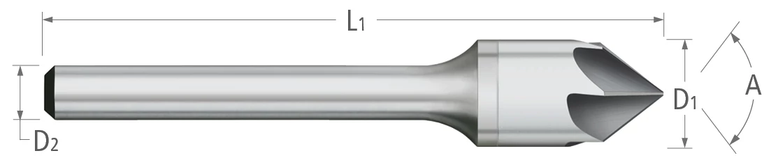 Atlas Carbide Countersink - Six Flute