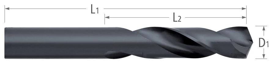 Atlas HSS Stub Drill - Wire Size