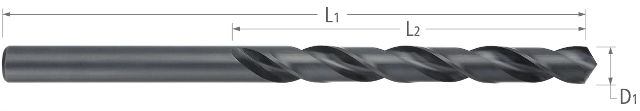 Atlas HSS Taper Length Drill Fractional