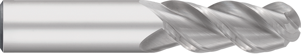 Atlas Carbide High Performance - End Mills for Aluminum - 3 Flute - Ball