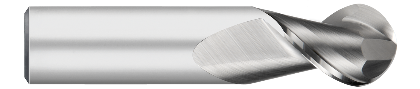 Atlas Carbide High Performance - End Mills for Aluminum - 2 Flute - Ball