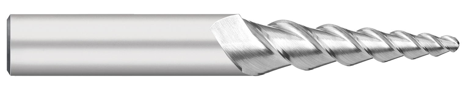 Atlas Carbide - Tapered - 3 Flute Ball Taper