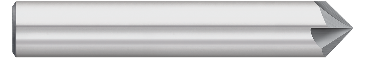 Atlas Carbide Single End - 4 Flute - Pointed Tip