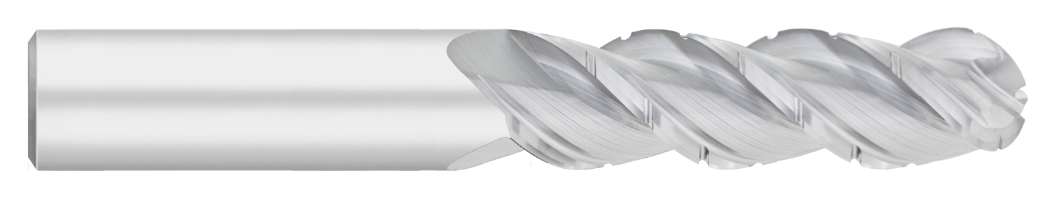 Atlas Carbide High Performance - End Mills for Aluminum - 3 Flute - Ball - Chipbreaker