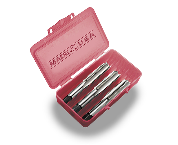 Atlas HSS - Screw and Fractional Size - Hand Taps - Tap Set - 3 Pieces - Left Hand