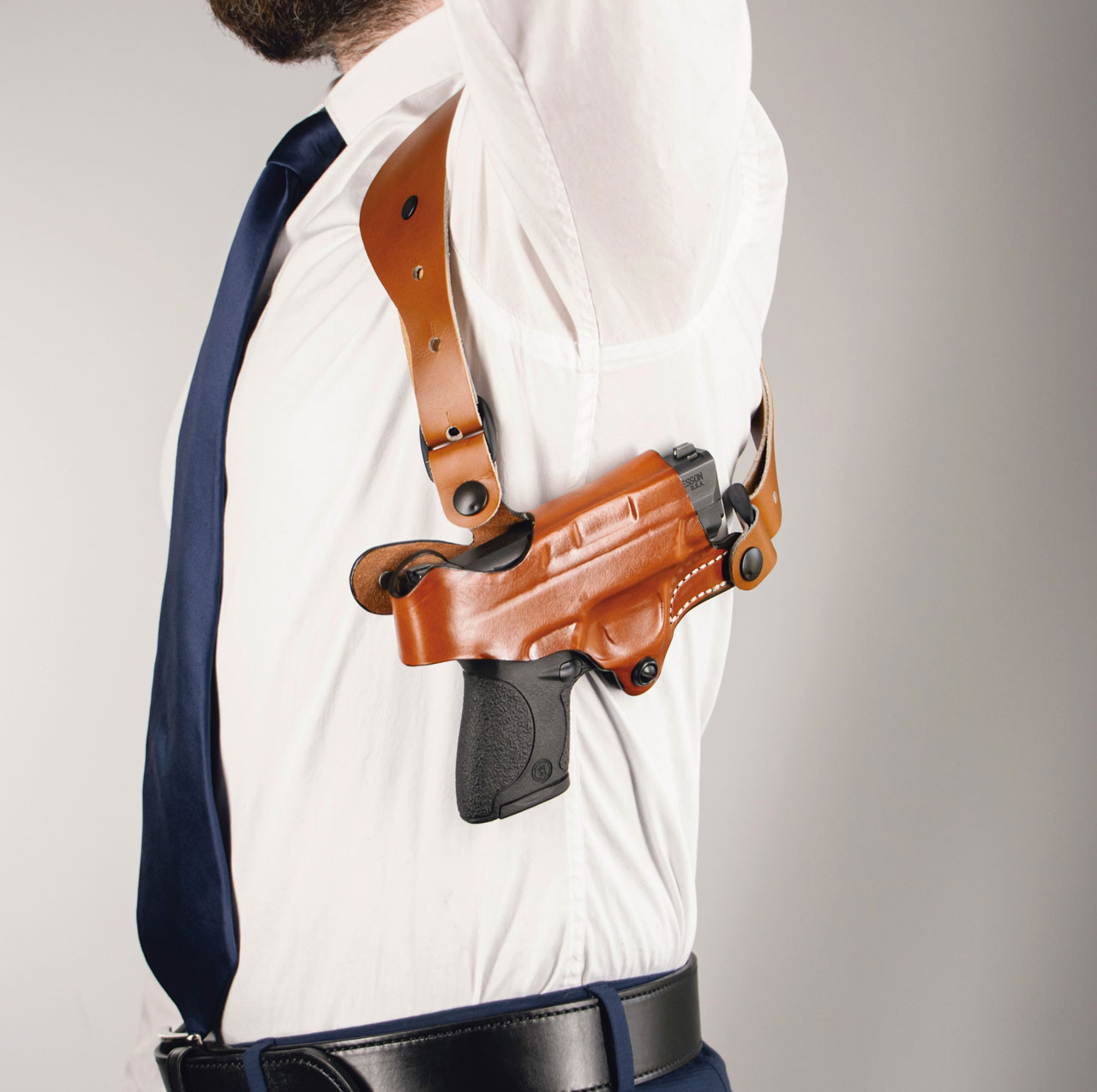 C.E.O. Leather Shoulder Holster Half Harness | DeSantis