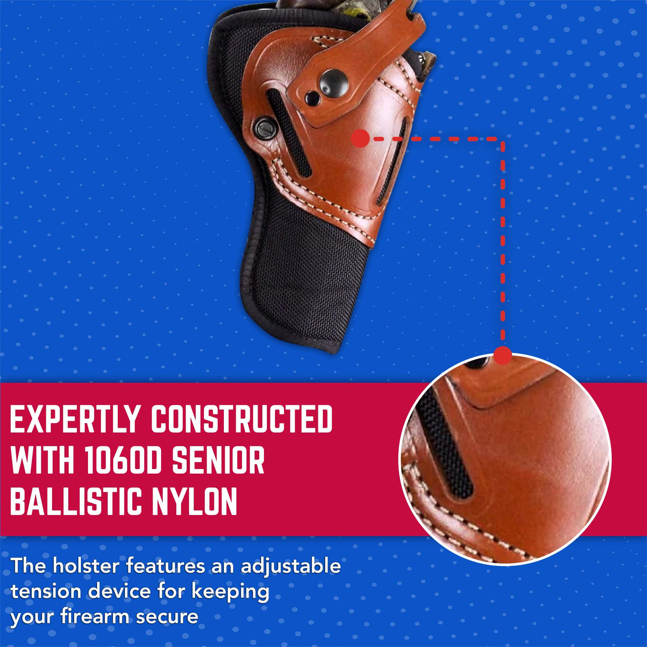 The Wild Hog Hyrbrid | Leather OWB Revolver Hunting Holster