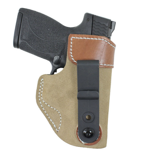 Desantis Insider Inside The Waistband Holster | For Glock 26/27, Walther PPS/PK380 | Left Hand, Black Leather - View #6