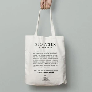 SLOW SEX MANIFESTO TOTE BAG
