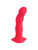 Bouncer silicone dildo met rollende gewichtjes en basis voor harnas.