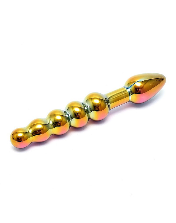 Anale dildo en plug in massief gekleurd glas