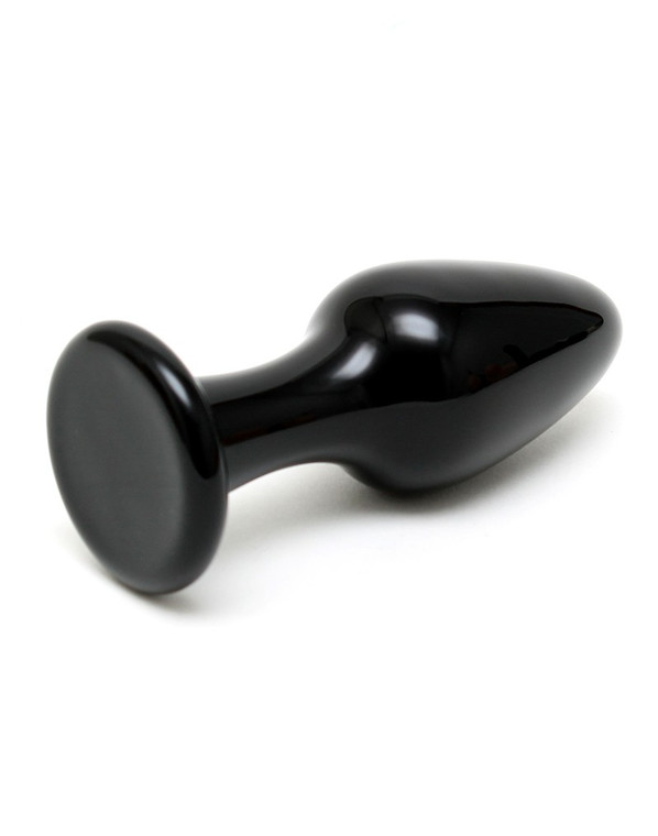 Anale plug in zwart glas