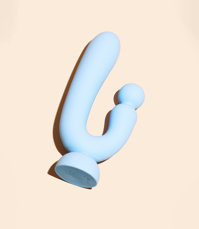 Chouchou duovibrator in bleu ciel