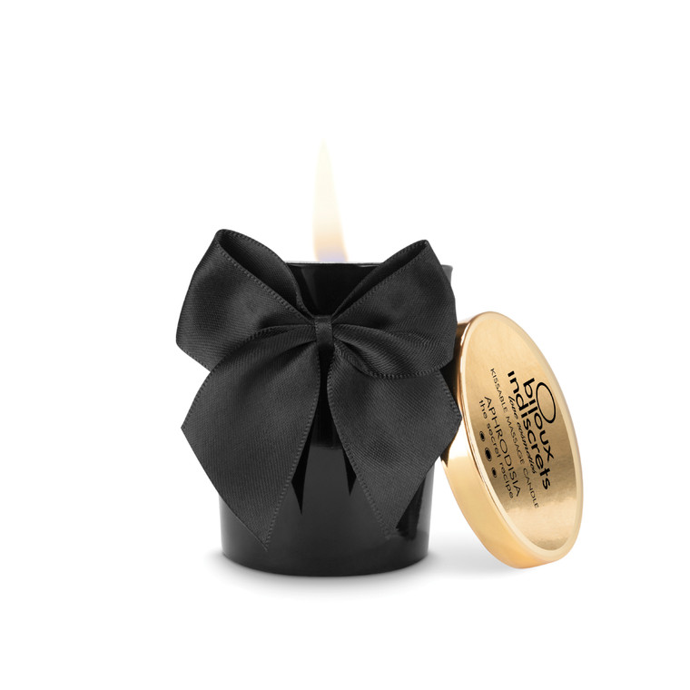 Aromatische massagekaars met roos en ylang-ylang