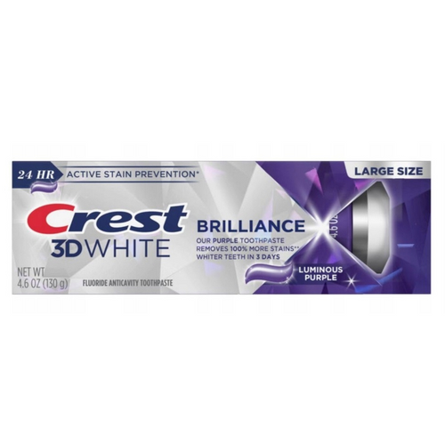 Dentifricio Crest 3D White Brilliance Luminous Purple 130g