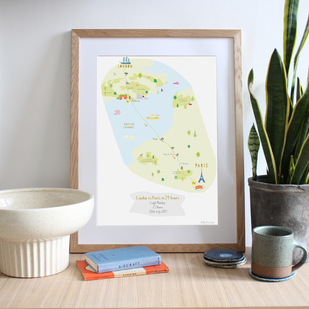 illustrated-hand-drawn-london-to-paris-cycle-route-map-by-uk-artist
