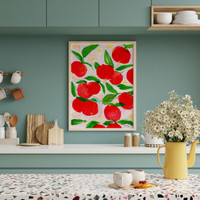 'La Pomme' Apple Art Print - Watercolour Poster