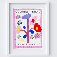 Columbia Road Flower Market, London Art Print by Holly Francesca