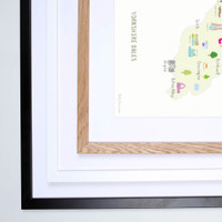 Map of Yorkshire Dales National Park Art Print