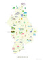 Map of Snowdonia National Park Art Print