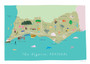 Illustrated Map of The Algarve Art Print by artist Holly Francesca
