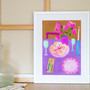 Coquilles St-Jaques Scallops Art Print - Watercolour Pastel Poster by artist & illustrator Holly Francesca