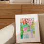 Form and Flora - Painted Garden Scene Art Print by Holly Francesca