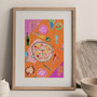 'Paella' Spanish Table Scene Art Print - Watercolour Pastel Poster by artist Holly Francesca
