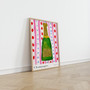 Champagne Bottle Art Print - Drinks Watercolour and Pastel Kitchen Poster by artist & illustrator Holly Francesca